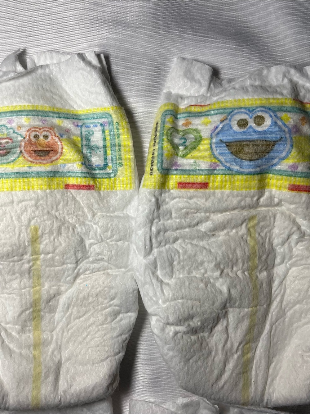 Pampers Swaddlers Sesame Street Diapers Size 2 Lot 12 Elmo Cookie Monster 2015 - Picture 2 of 8